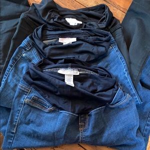 Maternity Jean Bundle: 3 pair of Target size 2/xs